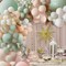 Dusty Green Pink Balloon Garland Arch Kit,Green Blush Peach White Nude Balloons Spring Balloon Arch kit for Baby Shower Birthday Tea Party Fairy Party Gender Reveal Decorations
